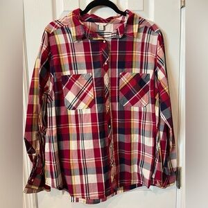 18/20 plaid top